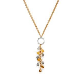 A 18K gold and diamond necklace