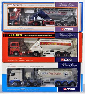 3PC Corgi Limited Ed. Diecast Tanker Truck Group