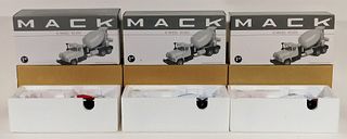 3 First Gear Mack Cement Mixer Diecast Truck Group