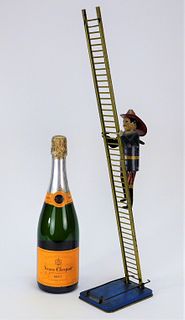 Louis Marx & Co Climbing Firefighter Key Wind Toy