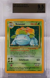 1999 Pokemon Base Unlimited Venusaur BGS 9.5 Card