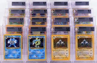 16PC 1999 Pokemon Base Unl BGS 8.5 Holo Card Group