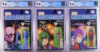 3PC Titan Comics Robotech #11 #13 #14 CGC Group