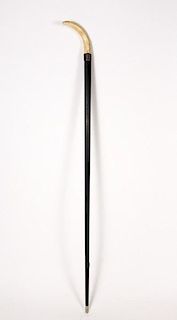 Wooden Cane with Ivory Eiffel Tower Handle, c.1889