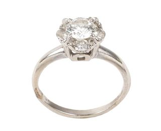 Ladies Diamond Cluster Ring, Circa 1950s