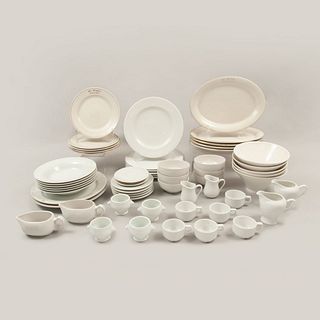 Open tableware service. 20th century. Porcelain. Different brands. Some Sir Winston Churchill. Pieces: 56