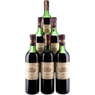 Château Margaux. 1971. Grand Vin. Premier Grand Cru Classé. Margaux. Pieces: 6.