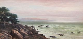Alfred Villiers Farnsworth Watercolor Monterey Bay