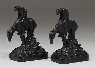 Armor Bronze Co - Buffalo, NY End of The Trail Bookends