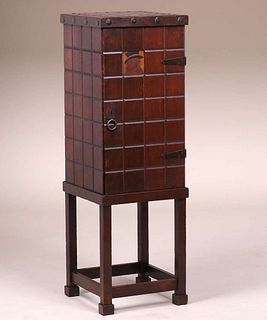Early Stickley Brothers Copper-Top Cellarette c1902