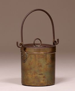 Antique Brass Covered Tea Caddy c1915