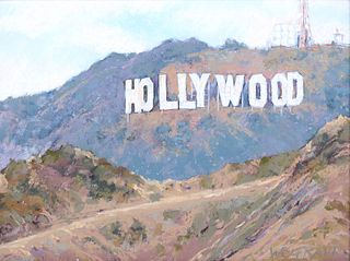 Contemporary David Wolfram Pastel Painting Hollywood