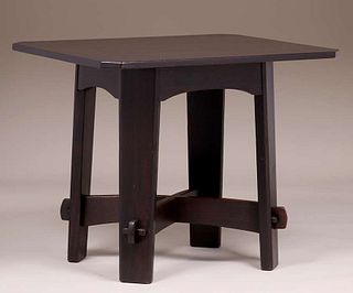 Early Gustav Stickley Clip-Corner Table c1902