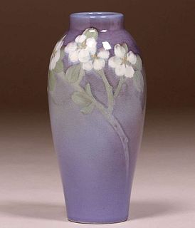 Rookwood Josephine Zettel Floral Iris Glazed Vase 1902