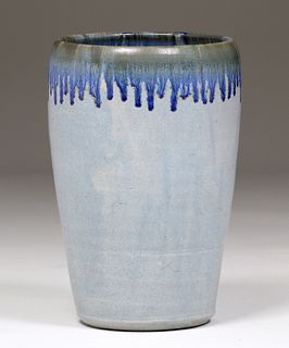 Large Zanesville Stoneware Zasco Vase c1920