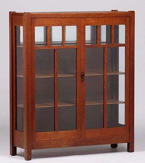 Lifetime Furniture Co Two-Door China Cabinet c1910