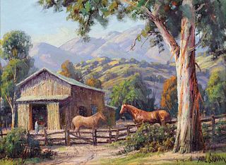 Paul Grimm Painting  "At the Stables"