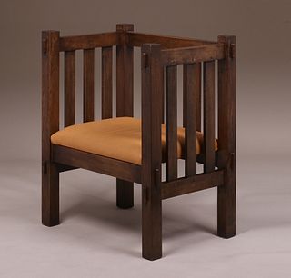 Contemporary Arts & Crafts Cube Chair