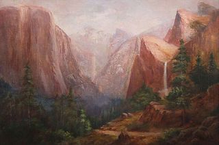 Yosemite Valley Painting c1910