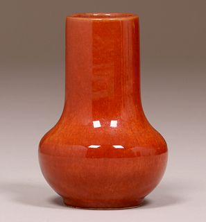 Pacific Pottery Orange Vase c1930s