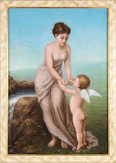 FRENCH SCHOOL, LATE 19th CENTURY - Venus with amorino