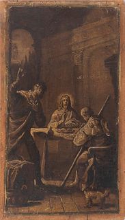 BOLOGNESE SCHOOL, FIRST HALF OF THE 18th CENTURY - Supper at Emmaus