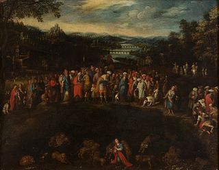 FLEMISH SCHOOL, FIRST HALF OF THE 17th CENTURY - Daniel in the lions fossa