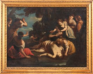 BOLOGNESE SCHOOL, FIRST HALF OF THE 18th CENTURY - Venus mourns the death of Adonis