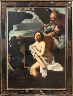 FOLLOWER OF ARTEMISIA GENTILESCHI (Rome, 1593 - Naples, 1653) - Susanna and the Elders