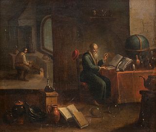 EMILIAN SCHOOL, SECOND HALF OF THE 17th CENTURY - The shop of the alchimist