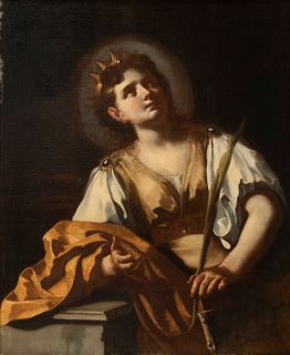 FRANCESCO SOLIMENA (Serino, 1657 - Naples, 1747), ATTRIBUTED TO - Saint Catherine of Alexandria