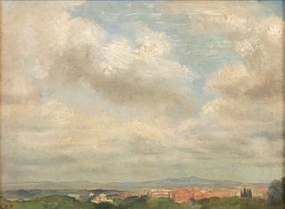 LEONETTA CECCHI PIERACCINI (Poggibonsi, 1882 - Rome, 1977) - View of Rome