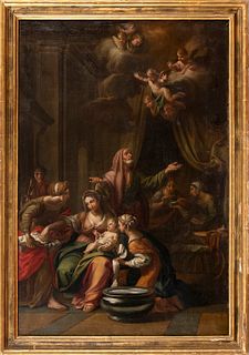 GAETANO LAPIS (Cagli, 1706 - Rome, 1773) - Nativity of the Virgin