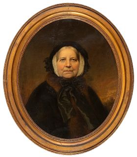 ENGLISH SCHOOL, 19th CENTURY - Portrait of old woman