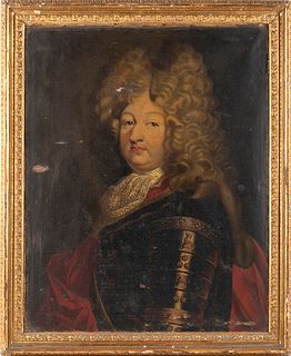 FRENCH SCHOOL, FIRST HALF OF THE 18th CENTURY - Portrait of Louis 14th