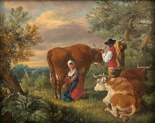 BALTHASAR PAUL OMMEGANCK (Antwerp, 1755 - 1826) - Bucolic landscape