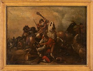FLEMISH ARTIST, LATE 17th / EARLY 18th CENTURY - Scene of battle