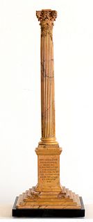 ROMAN MANIFACTURING, FIRST HALF OF THE 19th CENTURY - Model of the column of the Imperor Foca