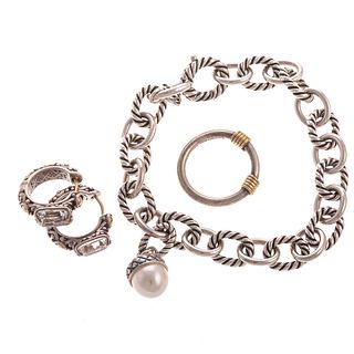 A Tiffany & Co. Ring with David Yurman Bracelet