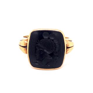 Victorian 10k Carnelian Seal Ring