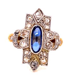 1920’ Diamond Sapphire Ring