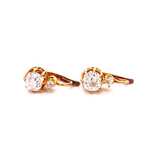 18k Gold & diamonds Earrings