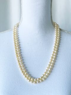 Art Deco Pearl Diamond Sapphire Necklace 