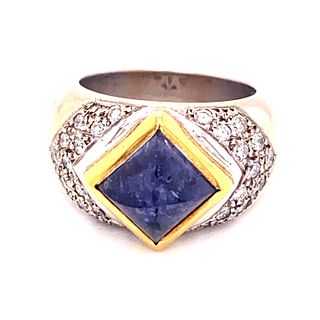 18k Diamond Tanzanite Ring 