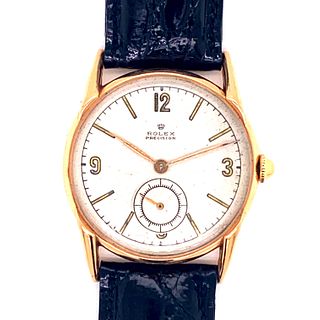 Rolex 18k Gold Precision Wristwatch 