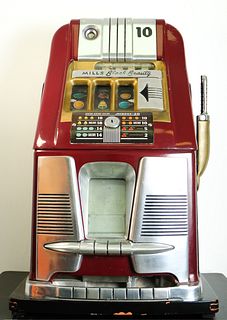 10 cent Mills High Top Black Beauty Slot Machine