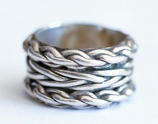 Mexican Sterling Silver Chain Link Ring
