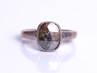 Sterling & 3.02 CT Cognac Diamond Ring