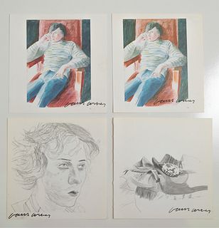 Group, Four Lithographic Works David Hockney