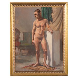 Nathaniel K. Gibbs. "Male Nude Figure Study"